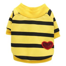 Jarre Aero Bull Pug Puppy Clothes Teddy Milk Cat Pet Spring And Summer Thin Small Dog Puppy (Option: Yellow-S)
